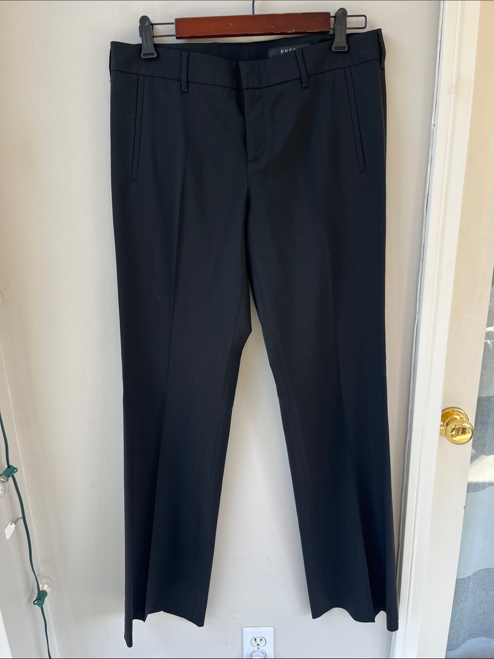 Gucci Black Wool Pants